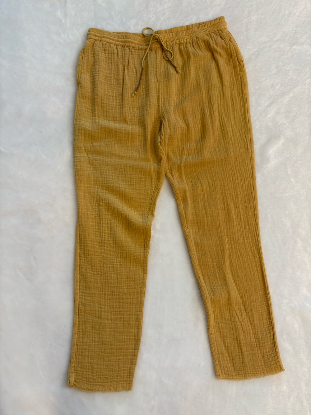 Women's Drawstring Pants - Mustard